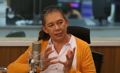 Brasília (DF), 25/05/2023 – A ministra do Esporte, Ana Moser, participa do programa A Voz do Brasil. Foto Valter Campanato/Agência Brasil.
