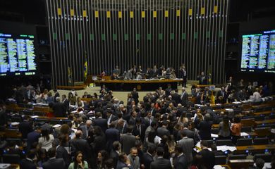 Brasília - Renan Calheiros preside sessão do Congresso Nacional para analisar e votar vetos e matérias orçamentárias (Fabio Rodrigues Pozzebom/Agência Brasil)