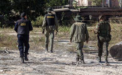 Ibama, Exército e Polícia Militar de Rondônia fiscalizam cadeia de custódia da madeira e desmatamento ilegal em Espigão do Oeste (RO)

 

Foto: Fernando Augusto/Ibama