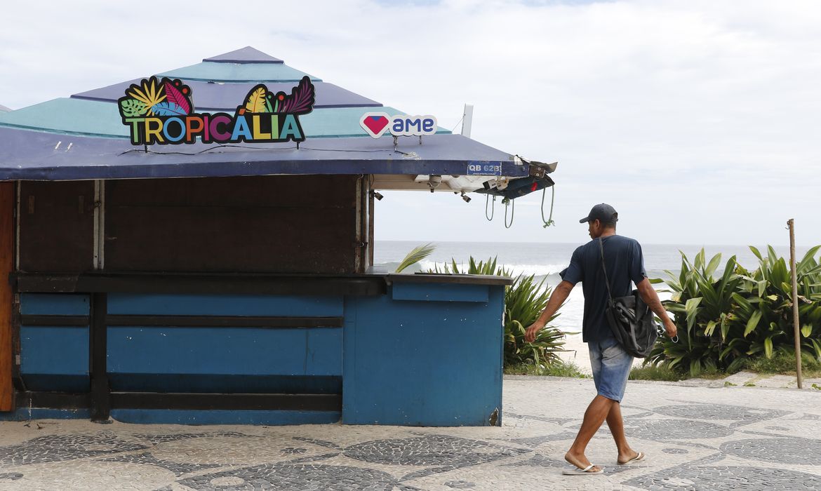 Quiosque Tropicália, na praia da Barra da Tijuca, onde o imigrante congolês Moïse Kabamgabe foi espancado até a morte depois de cobrar diárias de trabalho não pagas.