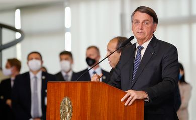 (Brasília - DF, 19/08/2020)  Palavras do Presidente da República, Jair Bolsonaro.
Foto: Carolina Antunes/PR