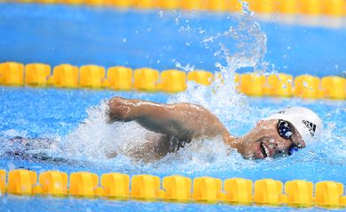 Rio de Janeiro - O brasileiro Daniel Dias é finalista nos 100m livres S5 nas provas classificatórias para as finais da natação dos Jogos Paralímpicos Rio 2016 (Tânia Rêgo/Agência Brasil)