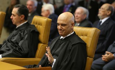 Brasília - O jurista Alexandre de Moraes toma posse no cargo de ministro do Supremo Tribunal Federal (STF). Moraes passa a ocupar a cadeira deixada por Teori Zavascki, morto em acidente aéreo (Fabio Rodrigues Pozzebom/Agência Brasil)