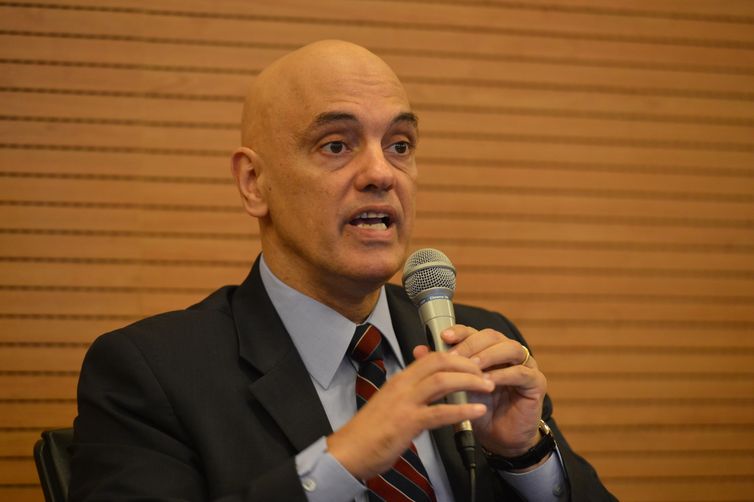 O ministro do STF, Alexandre de Moraes, participa encontro em comemoração aos 30 anos da Constituição Federal,  na Faculdade de Direito da USP