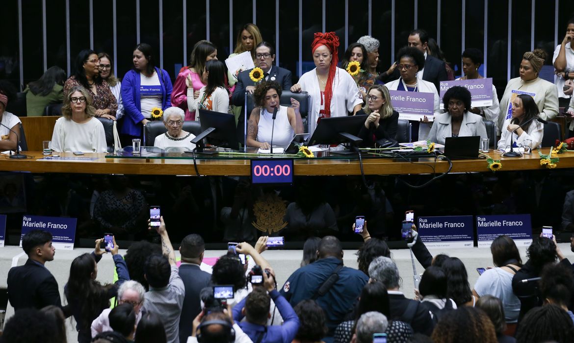 Brasília (DF) 26-03-2024 Sessão solene em homenagem a Marielle Franco. Foto Lula Marques/ Agência Brasil