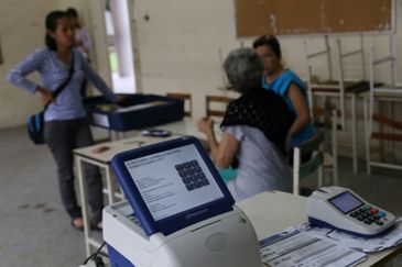 Caracas - Urna de votação da eleição para Assembleia Constituinte da Venezuela (Divulgação/Agencia Venezolana de Noticias)