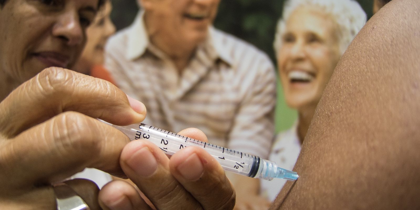 The flu campaign vaccinates 40% of the country’s target audience