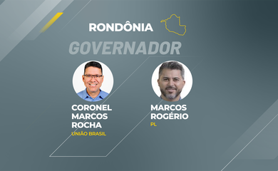 Candidatos a governador que disputam o segundo turno na Rondônia.
