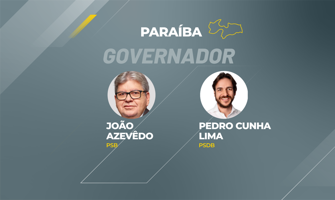 Candidatos a governador que disputam o segundo turno na Paraíba.