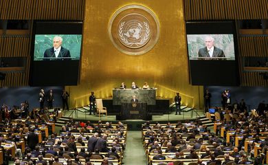 Nova York (EUA) -  O presidente Michel Temer abre sessão de debates da Assembleia Geral da Organização das Nações Unidas (Beto Barata/PR)