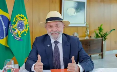 Brasília (DF), 13/01/2025 - Presidente da República, Luiz Inácio Lula da Silva, durante Participação por videoconferência na cerimônia alusiva aos 164 anos da CAIXA, no Palácio do Planalto. Foto: Ricardo Stuckert/PR