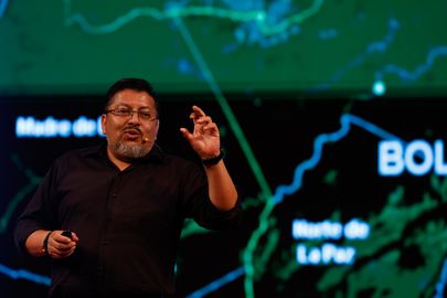Belém (PA), 07/06/2025 - O biólogo conservacionista, Marcos Terán se apresenta no TEDx Amazônia, no Theatro da Paz, centro da cidade. Foto: Tânia Rêgo/Agência Brasil