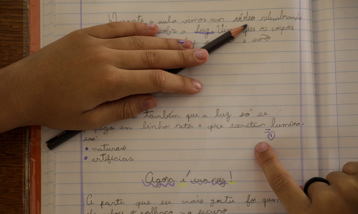 Brasília (DF) 16/11/2023 – Ensaio com estudantes para ilustrar reportagens sobre educação.
Foto: Joédson Alves/Agência Brasil