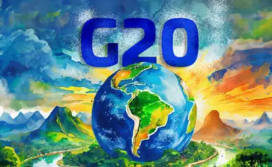Brasília (DF) 26/02/2024 - Arte sobre o G20.
Arte EBC