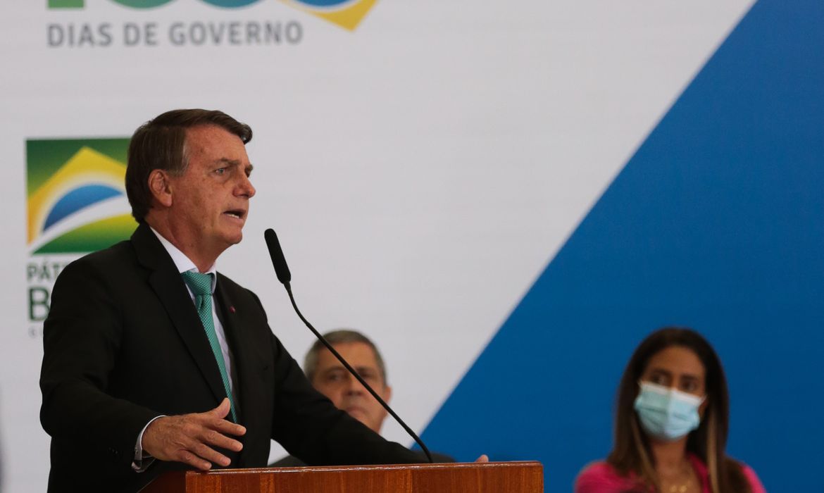 O presidente da República, Jair Bolsonaro, participa do lançamento do programa Crédito Caixa Tem