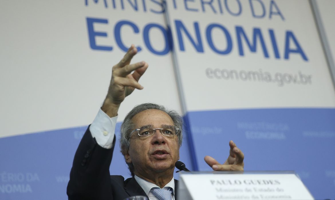 O ministro da Economia, Paulo Guedes, abre o seminário Produtividade e Crescimento Econômico no Brasil
