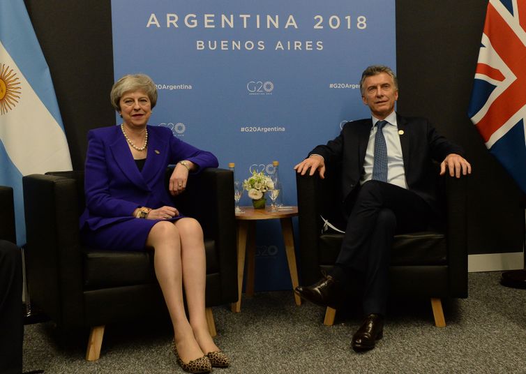 Theresa May e Mauricio Macri reúnem-se na Cúpula do G20, em Buenos Aires