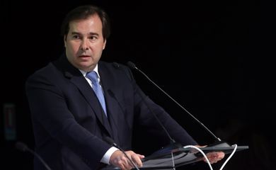 Brasília - Presidente da Câmara, Rodrigo Maia, durante lançamento da Agenda Legislativa da Indústria (Antonio Cruz/Agência Brasil)