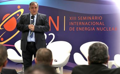 O ministro da Ciência, Tecnologia e Inovações, Paulo Alvim,  participa da abertura do XIII Seminário Internacional de Energia Nuclear (SIEN 2022), na sede da Firjan, centro da cidade.