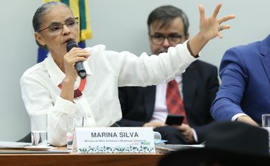 Brasília (DF) 24/05/2023 Ministra do meio ambiente, Marina silva, durante audiência publica na comissão de meio ambiente da Câmara. Foto Lula Marques/ Agência Brasil.