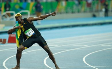 Agência Brasil 30 Anos -  O jamaicano Usain Bolt, garantiu o ouro e fez história ao conquistar pela terceira vez o título de homem mais rápido do mundo nos 100 metros rasos em uma Olimpíada