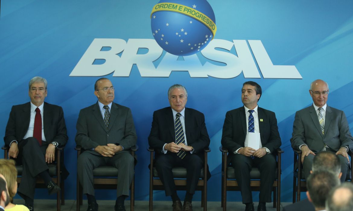 Brasília - O presidente Michel Temer durante cerimônia de lançamento da plataforma digital do Programa Emprega Brasil, no Palácio do Planalto (Antonio Cruz/Agência Brasil)