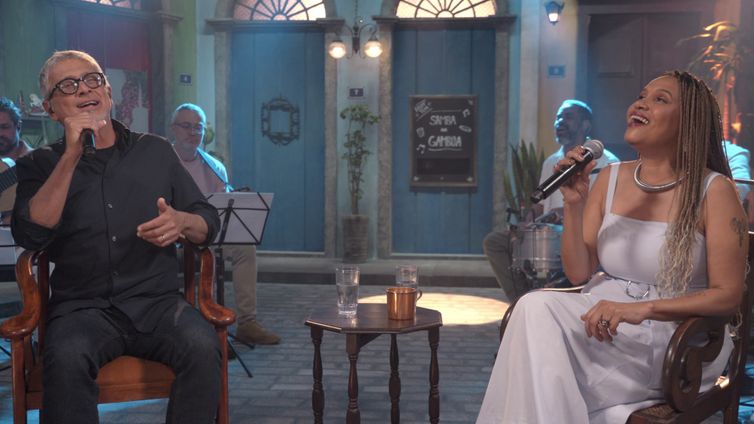 TV Brasil Rio de Janeiro (RJ) 30/05/2025 - O cantor e compositor Zé Renato é o convidado da apresentadora Teresa Cristina no Samba na Gamboa em tributo ao bamba Zé Keti (1921-1999) que vai ao ar na TV Brasil. Foto: TV Brasil