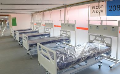 hospital montado na Arena Mané Garrincha