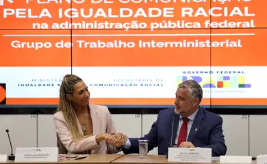 Brasília (DF), 03/12/2024 - Os ministros da Igualdade Racial, Anielle Franco, e da Secretaria de Comunicação da Presidência da República, Paulo Pimenta, participam do lançamento do Plano de Comunicação pela Igualdade Racial O Plano objetiva implementar ações para promover a igualdade racial na comunicação dos órgãos e entidades da administração pública federal, em conformidade com decreto presidencial nº 11.787/2023. Foto: José Cruz/Agência Brasil