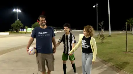 Karla Cunha e André Nogueira tem no esporte uma ferramenta de inclusão para o Felipe, de 14 anos