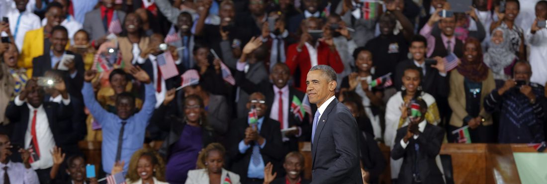 Barack Obama durante visita oficial ao Quênia