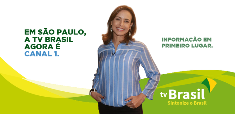 TV Brasil em São Paulo muda para o canal 1 da tevê aberta