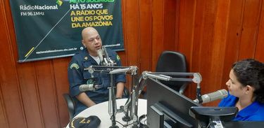 Comandante Sampaio concede entrevista à Rádio Nacional