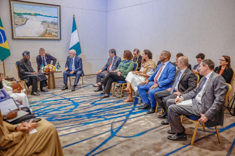 Etiópia 18/02/2024 - Bilateral do Governo do Brasil com comitiva da Nigéria, liderado pelo presidente Bola Tinubu .
Fotos: Ricardo Stuckert/PR