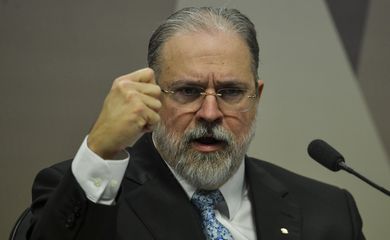 Antônio Augusto Brandão de Aras, indicado para o cargo de procurador-geral da República, durante sabatina na Comissão de Constituição e Justiça (CCJ) do Senado
