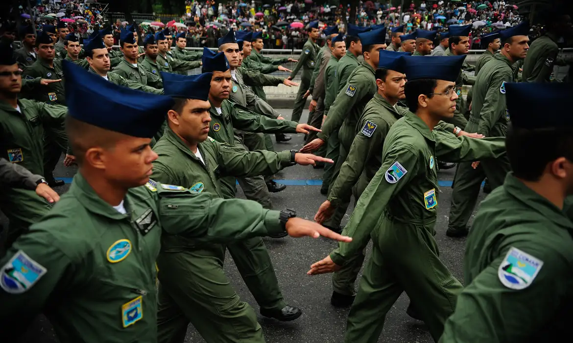 Desfile cívico-militar do 7 de setembro na Avenida Presidente Vargas, centro do Rio de Janeiro (Fernando Frazão/Agência Brasil)