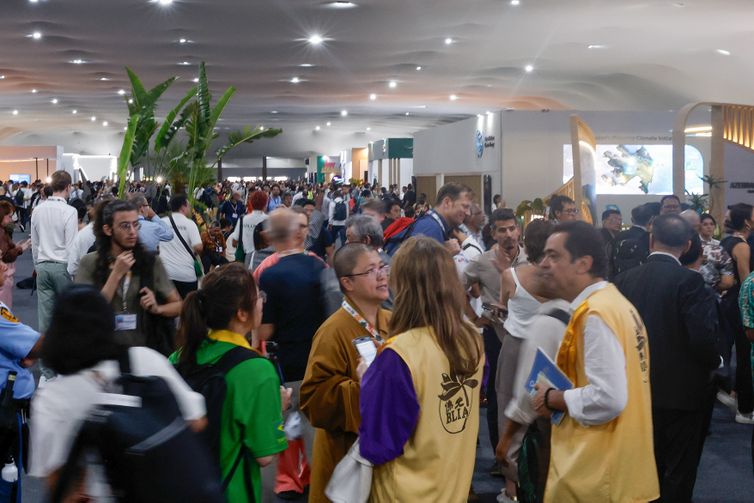 Belém (PA), 10/11/2025 - Pavilhões dos países e movimentação na Blue Zone da COP30.  Foto: Tânia Rêgo/Agência Brasil