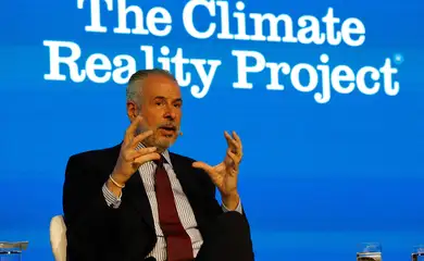 Rio de Janeiro (RJ), 15/08/2025 - O presidente da COP 30, embaixador André Aranha Corrêa do Lago, fala durante treinamento para novas lideranças climáticas promovido pelo Climate Reality Project, organização sem fins lucrativos de ação climática, no hotel o Windsor Oceânico, na Barra da Tijuca. Foto: Tânia Rêgo/Agência Brasil