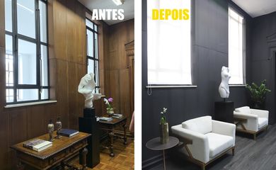 Imagens divulgadas pelo governo de São Paulo mostram o antes e depois de mudanças no Palácio dos Bandeirantes