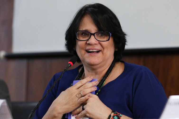 A ministra da Mulher, da Família e dos Direitos Humanos, Damares Alves, em parceria com a Organização Internacional para as Migrações (OIM/ONU), lança o 