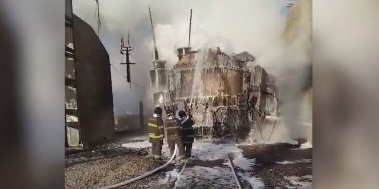Incêndio atinge subestação de energia em Embu-Guaçu