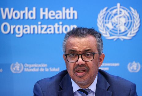 Diretor-geral da OMS, Tedros Adhanom Ghebreyesus, durante coletiva de imprensa em Genebra
20/12/2021 REUTERS/Denis Balibouse