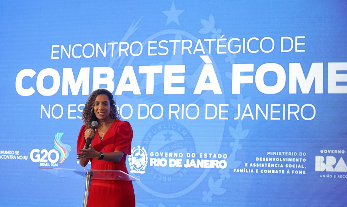 Rio de Janeiro (RJ), 25/07/2024 – A ministra da Igualdade Racial, Anielle Franco durante encontro Estratégico de Combate à Fome no estado do Rio de Janeiro, no Palácio Guanabara, na capital fluminense. Foto: Tomaz Silva/Agência Brasil