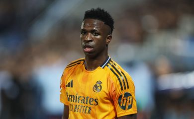 Vinícius em jogo do Real Madrid contra Leganés
 24/11/2024    REUTERS/Isabel Infantes