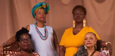 Grupo Ialodê, composto por Loma Pereira, Nina Fola, Glau Barros e Marietti Fialho