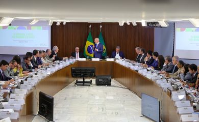 Brasília (DF) 08/08/2024 Presidente Luiz Inácio Lula da Silva coordena reunião ministerial no Palácio do Planalto Foto: Fabio Rodrigues-Pozzebom/ Agência Brasil