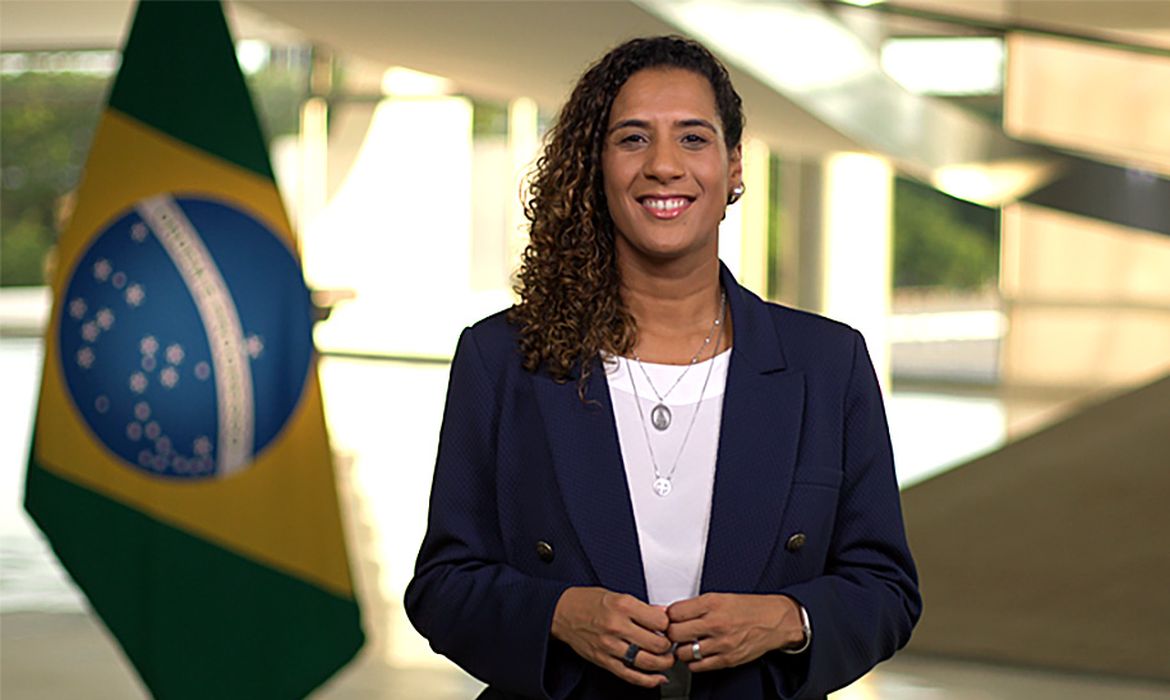 Ministra da Igualdade Racial, Anielle Franco,  faz pronunciamento à nação sobre o Dia da Consciência Negra, celebrado no dia 20 de novembro. Foto: Divulgação/MIR