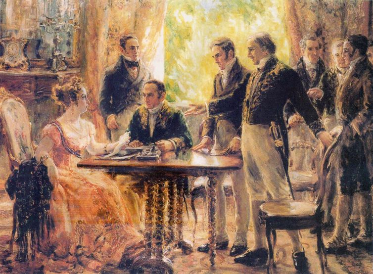 Retrata a sessão de 2 de setembro de 1822 do Conselho de Estado do Brasil, que precedeu a declaração da Independência do Brasil.