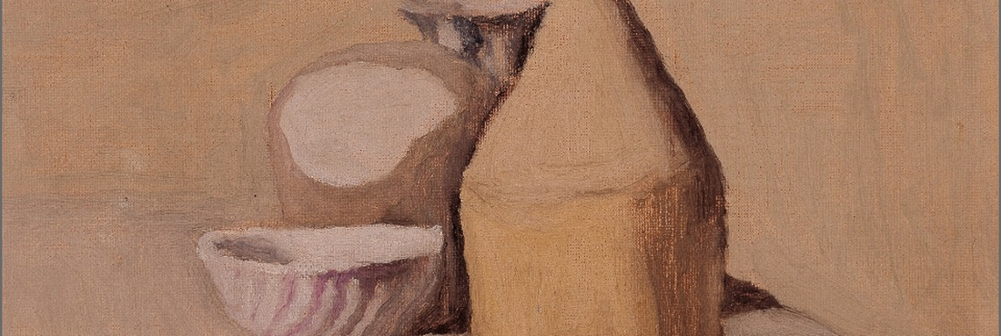 Obra de Giorgio Morandi na exposição "Classicismo, Realismo, Vanguarda: Pintura Italiana no Entreguerras" no MAC-USP
