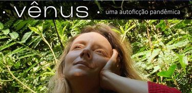 Djin Sganzerla em cartaz do espetáculo Vênus